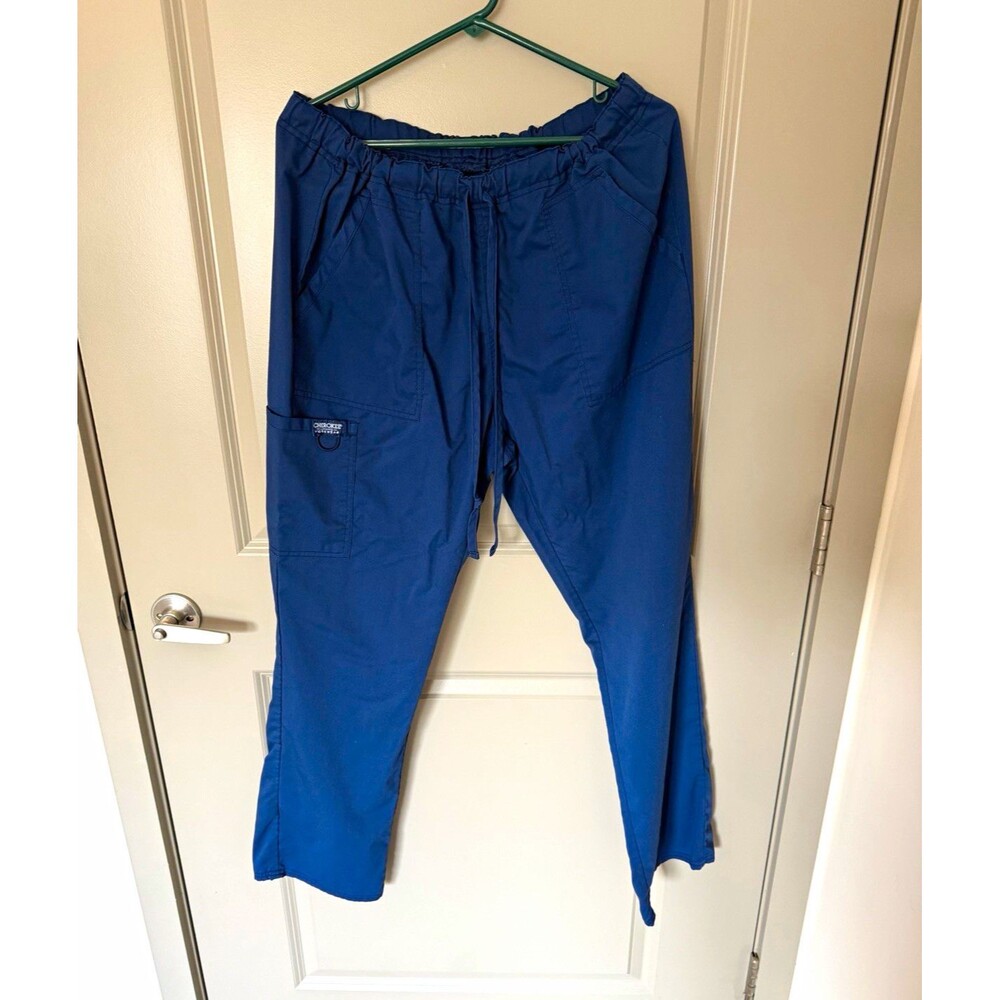 Cherokee Workwear men’s Navy Solid Twill Scrub Pants Size L WW020